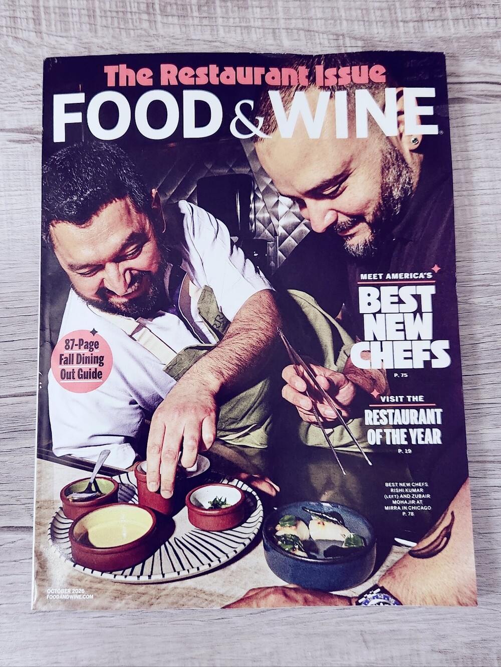 🍭7/$15 Food & Wine Magazine October 2026 The Restaurant Issue